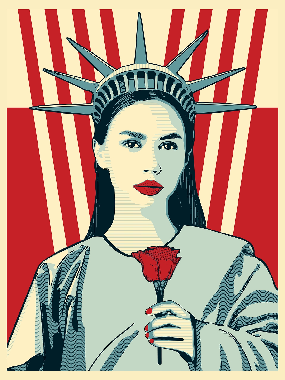 Lady Liberty illustration
