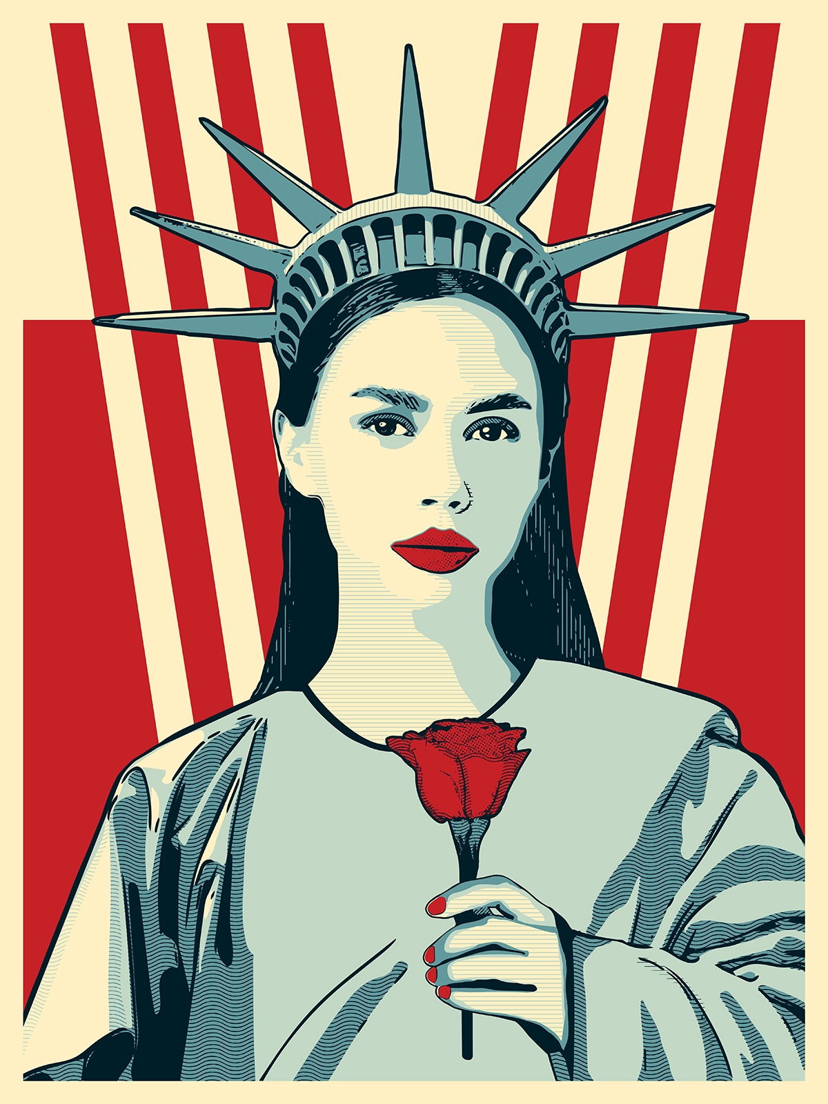 Lady Liberty illustration